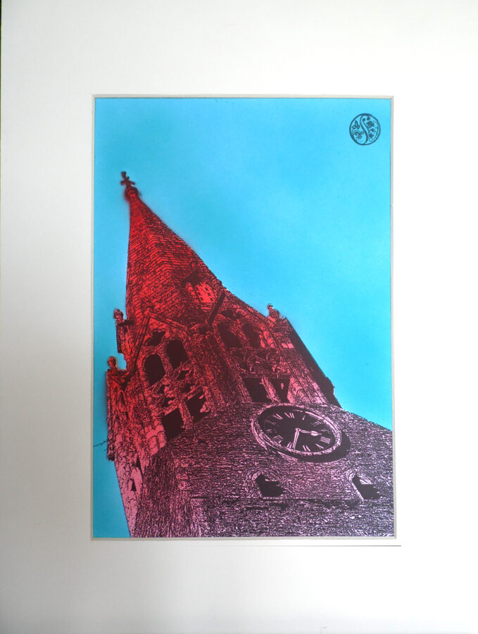Lostwithiel Church Steeple - Red & Rose 