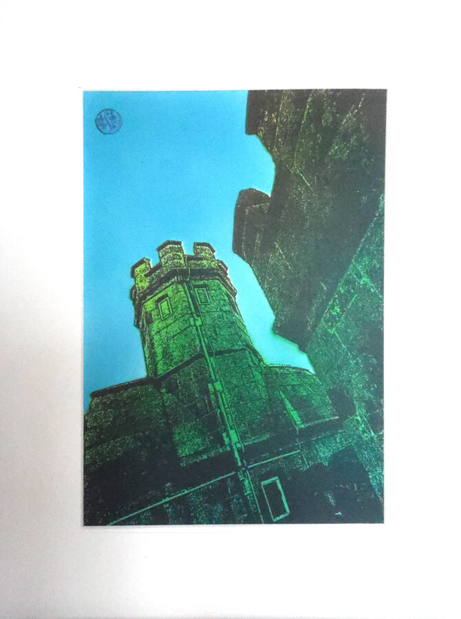Pendennis Castle, Tower In Dark Green & Lime
