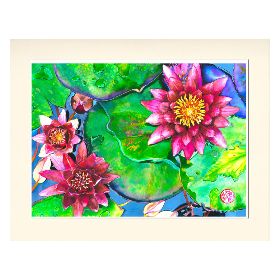 Water Lilies - Bodnant               (For 90cm x 70cm frame)