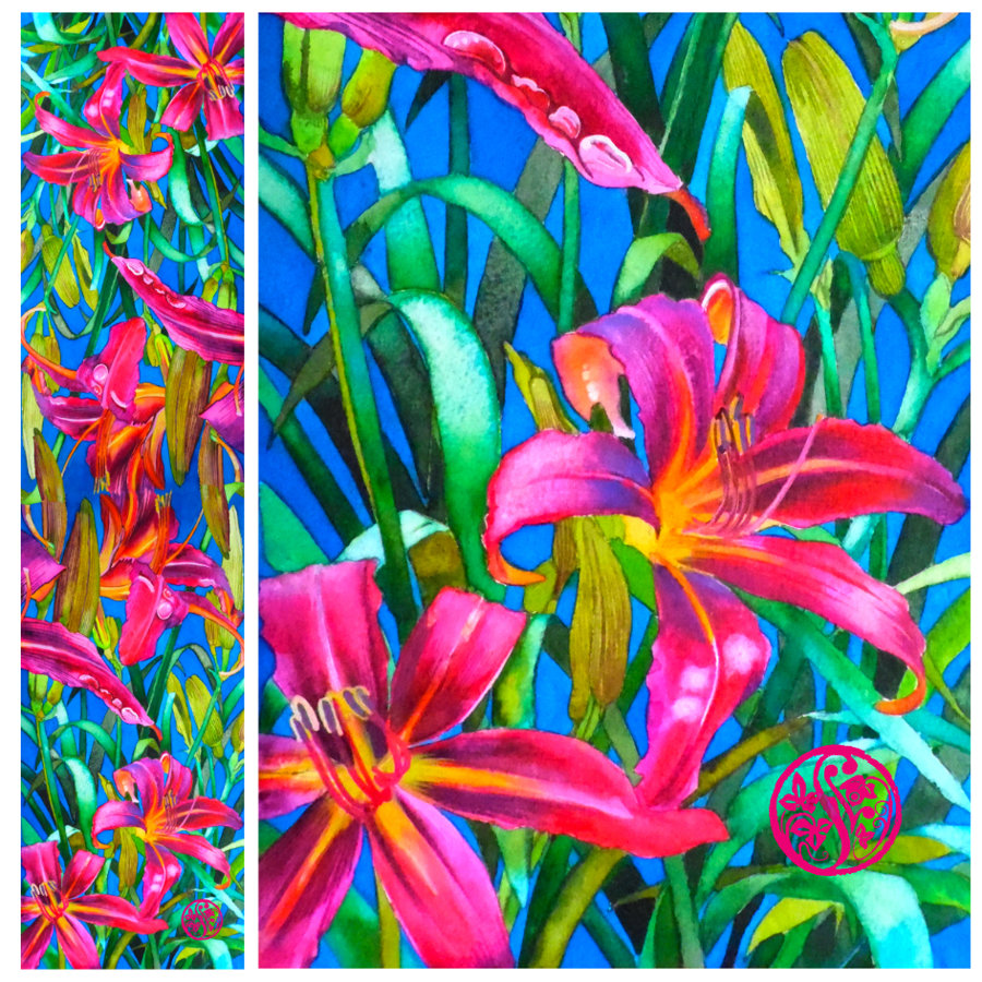 Crise Daylily 100% Silk Georgette