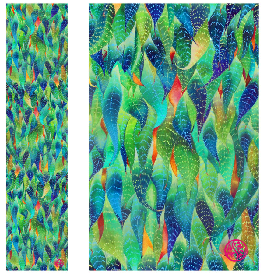 Lace Aloe 100% Silk Georgette