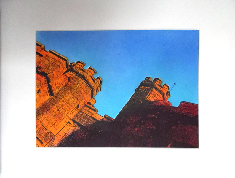 Pendennis Castle,  East Side - Flame Orange & Red