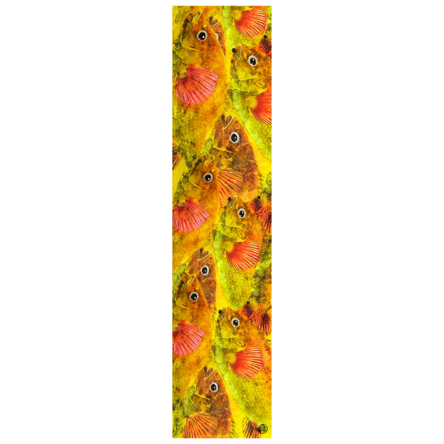 Pink Wrasse On Lemon Paris Chiffon (Poly)