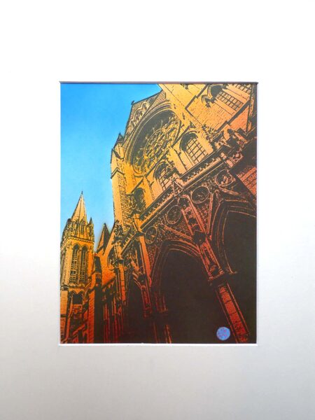 Truro Cathedra, 3 Spires - Orange & Indian Yellow